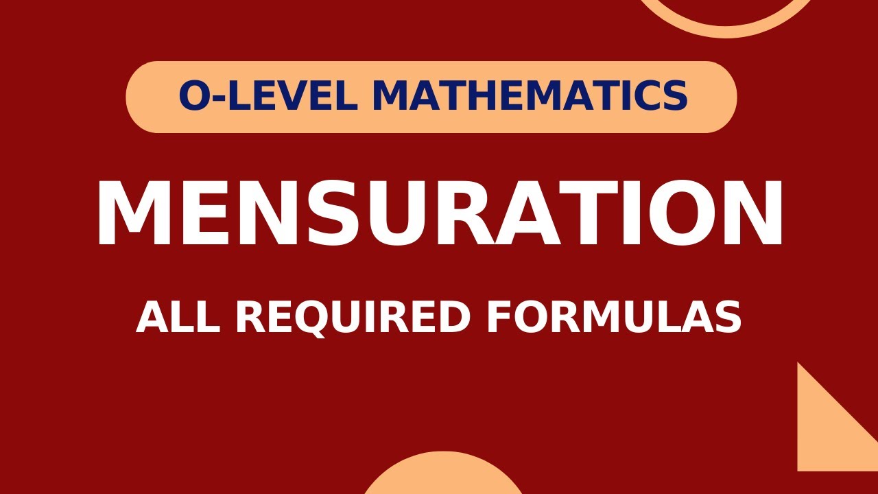 IGCSE Mensuration